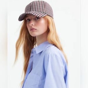 NWOT Madewell Houndstooth Baseball Cap